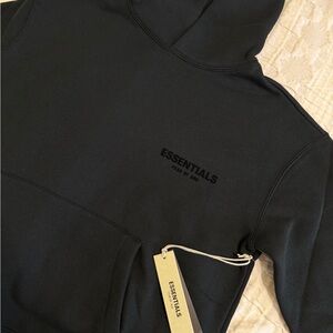 Black Essentials Hoodie